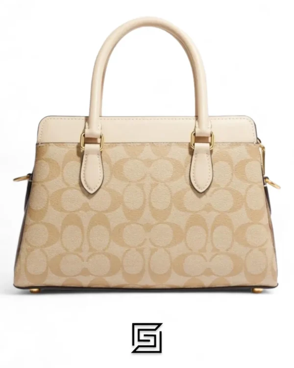 Bags,Leather,Women Coach leather Darcie Carryall In Blocked Signature Canvas Style No.CH503 Coach
