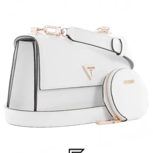 Bags,Leather,Women leather GUESS ALEXIE FLAP CROSSBODY BAG VG841619, WVG84 16190 WHITE Guess