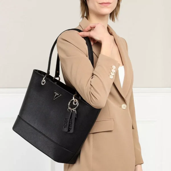 Bags,Leather,Women leather Guess Shoulder Bag Noelle Black Hwkg7879230 Guess