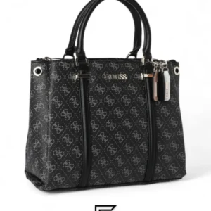 Bags,Leather,Women leather GUESS womens Washington Girlfriend Satchel SATCHEL HWSG8124060 Black Guess