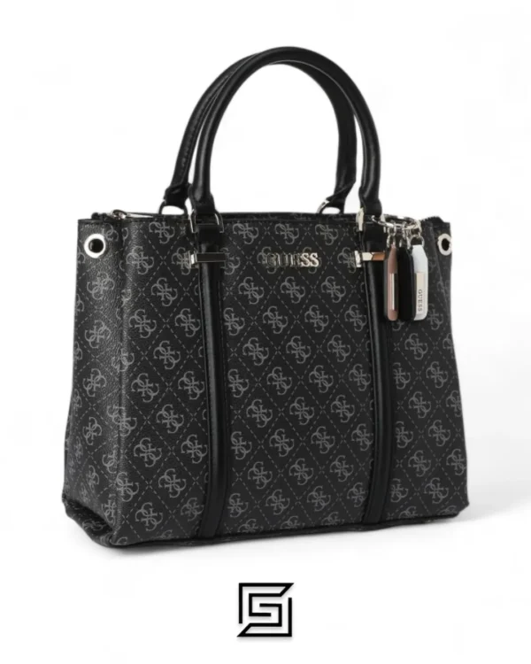 Bags,Leather,Women leather GUESS womens Washington Girlfriend Satchel SATCHEL HWSG8124060 Black Guess
