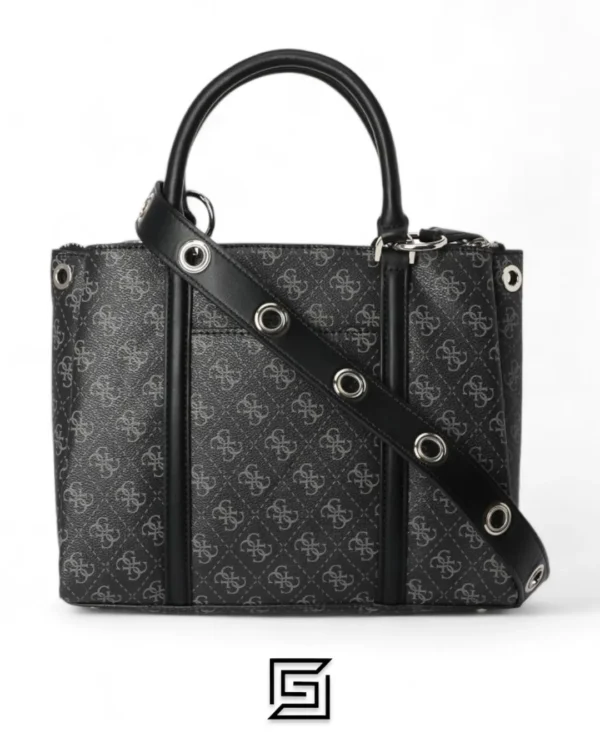 Bags,Leather,Women leather GUESS womens Washington Girlfriend Satchel SATCHEL HWSG8124060 Black Guess