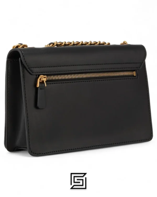 Bags,Leather,Women Guess bags Izzy Flap Convertible Crossbody Bag Black Guess