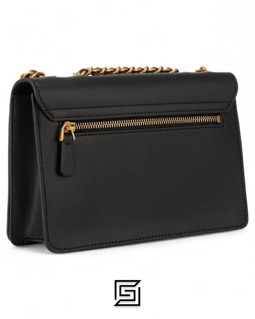 Bags,Leather,Women Guess bags Izzy Flap Convertible Crossbody Bag Black Guess