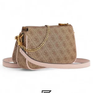 Bags,Leather,Women leather Guess Women's Kasinta Double G LOGO PINK Shoulder Bag One Size Guess