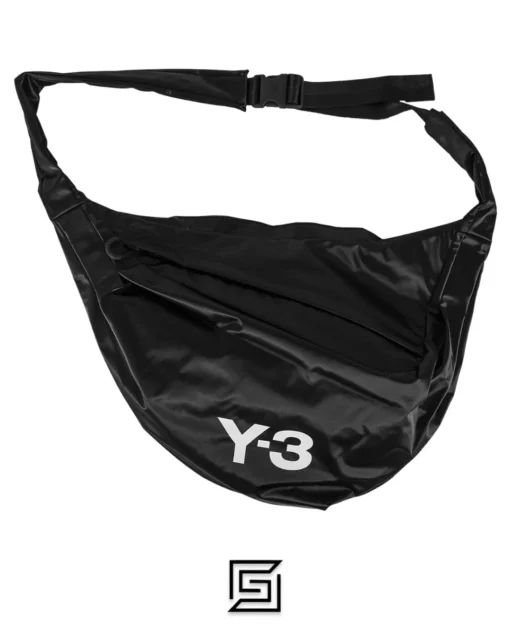 Bags,Leather,Men Y-3 leather SNEAKER SHOULDER BAG IN BLACK FH9251 Y-3