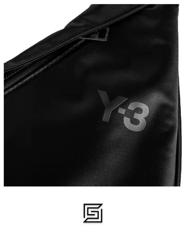 Y-3 leather SNEAKER SHOULDER BAG IN BLACK FH9251 - Elswefy