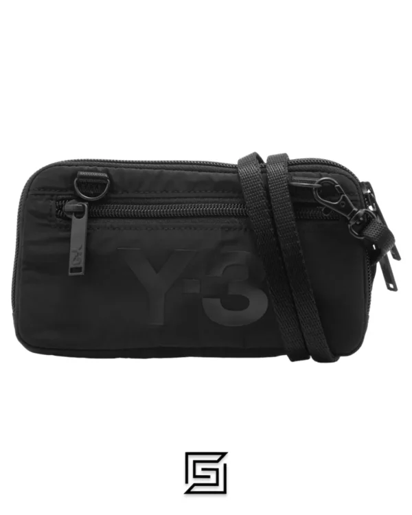 Bags,Leather,Men leather ADIDAS Yohji Yamamoto Y-3 CH2 GFX POUCH Y-3