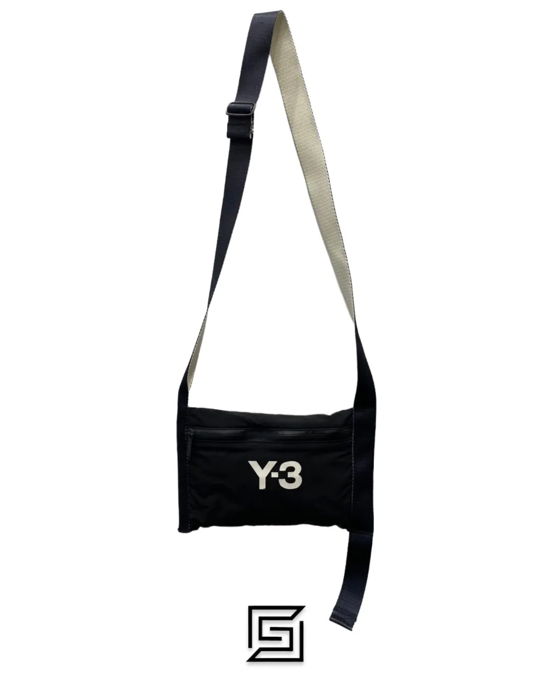 Bags,Leather,Men leather Y-3 Black CH3 Sacoche Messenger Bag Y-3