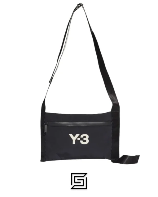 Bags,Leather,Men leather Y-3 Black CH3 Sacoche Messenger Bag Y-3