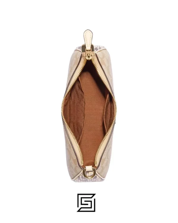 Bags,Leather,Women Coach leather Teri Shoulder Bag In Signature Canvas Style No. CC323 Coach