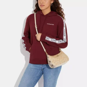 Bags,Leather,Women Coach leather Teri Shoulder Bag In Signature Canvas Style No. CC323 Coach