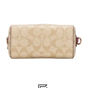 Bags,Leather,Women Coach leather Mini Rowan Crossbody In Signature Canvas C9947 Coach