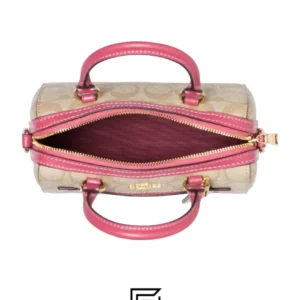 Bags,Leather,Women Coach leather Mini Rowan Crossbody In Signature Canvas C9947 Coach