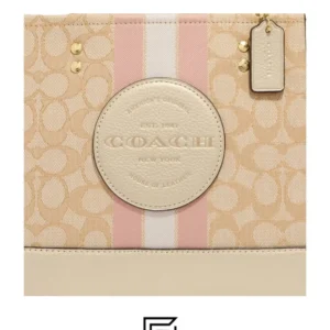 Bags,Leather,Women Dempsey Tote 22 In Signature Jacquard With Stripe And Coach Patch Style No. C8417 Coach