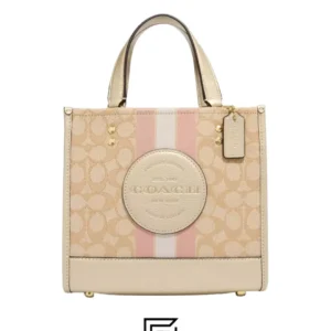 Bags,Leather,Women Dempsey Tote 22 In Signature Jacquard With Stripe And Coach Patch Style No. C8417 Coach