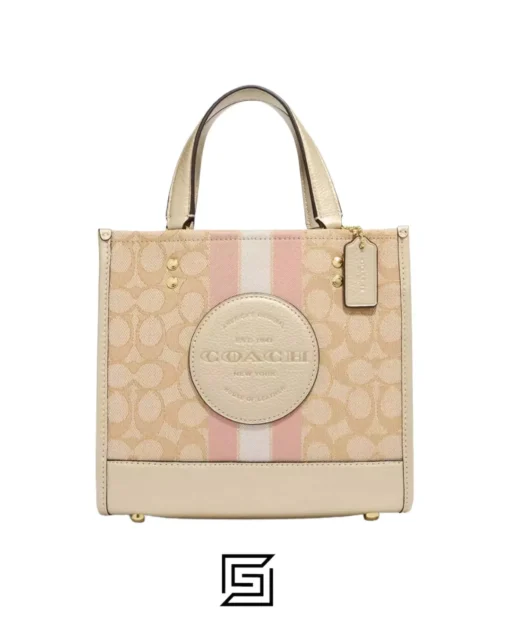 Bags,Leather,Women Dempsey Tote 22 In Signature Jacquard With Stripe And Coach Patch Style No. C8417 Coach