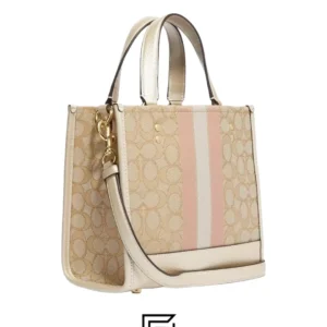 Bags,Leather,Women Dempsey Tote 22 In Signature Jacquard With Stripe And Coach Patch Style No. C8417 Coach
