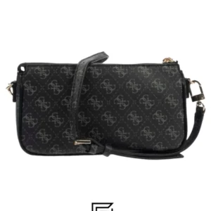 Bags,Leather,Women leather Guess Women's Kasinta Double Zip Shoulder Bag One Size GREY Guess