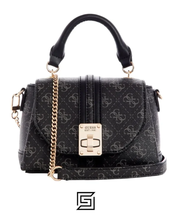Bags,Leather,Women leather GUESS Women's Kasinta Mini Top Handle Flap, grey 840577 Guess
