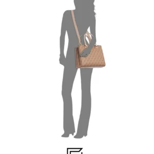 Bags,Leather,Women leather MALA GUESS CORDELIA LOGO LUXURY SATCHEL  BG837706 LEB WHITE Hand Guess