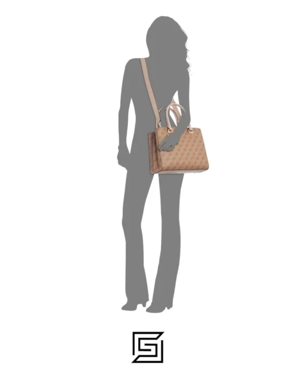Bags,Leather,Women leather MALA GUESS CORDELIA LOGO LUXURY SATCHEL BG837706 LEB WHITE Hand Guess