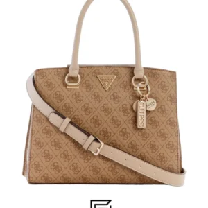 Bags,Leather,Women leather MALA GUESS CORDELIA LOGO LUXURY SATCHEL  BG837706 LEB WHITE Hand Guess