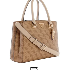 Bags,Leather,Women leather MALA GUESS CORDELIA LOGO LUXURY SATCHEL  BG837706 LEB WHITE Hand Guess