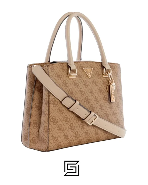 Bags,Leather,Women leather MALA GUESS CORDELIA LOGO LUXURY SATCHEL BG837706 LEB WHITE Hand Guess