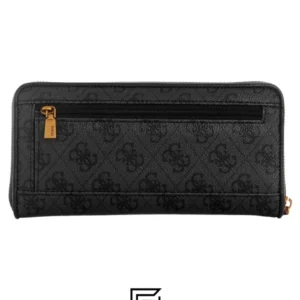 Leather,Wallets,Women Guess wallets Coal IZZY Large Zip Around Wallet Grey Guess