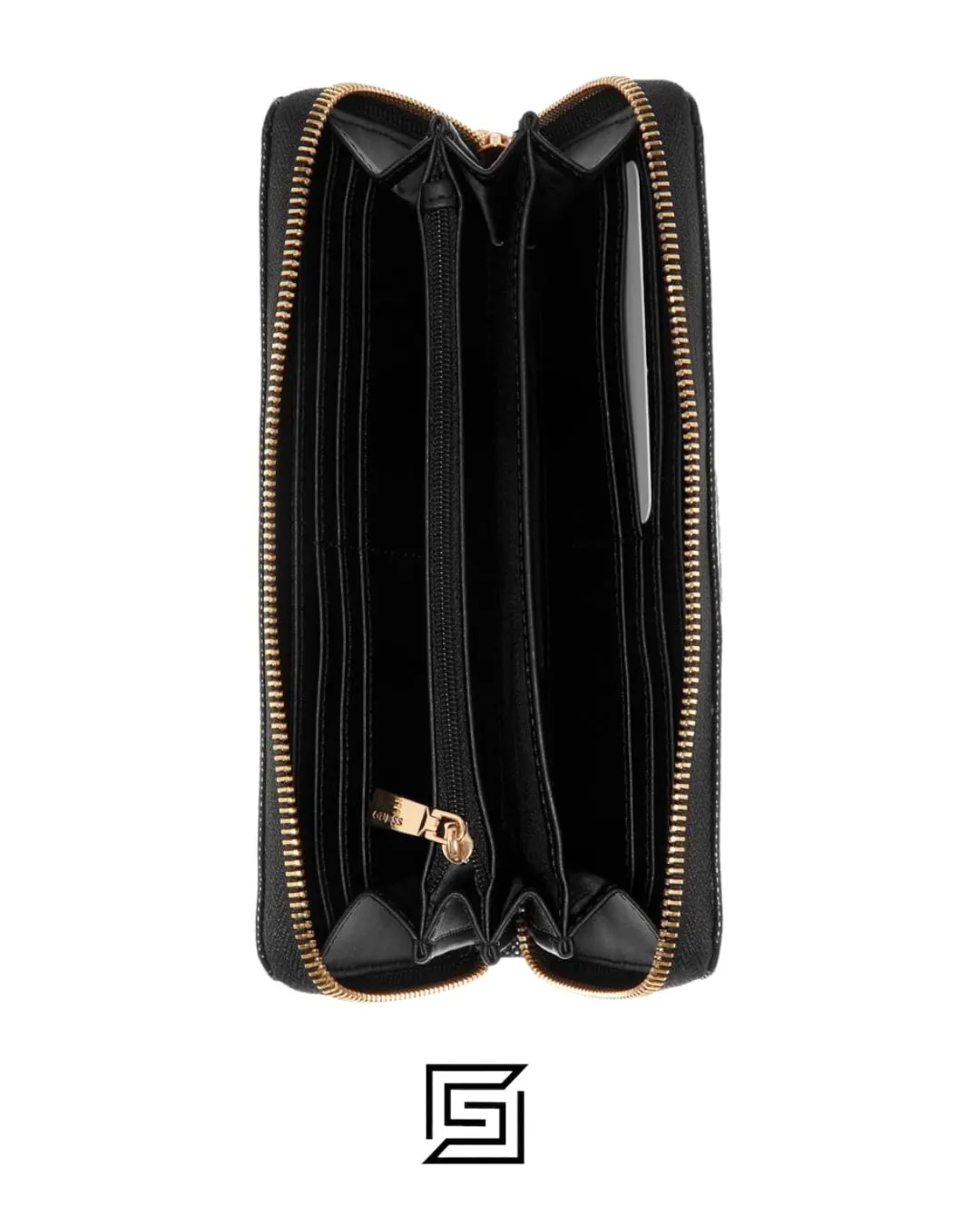 Leather,Wallets,Women Guess wallets Laurel Slg Large Zip Around Black z Guess