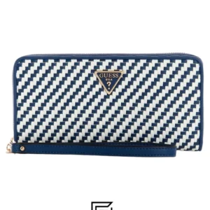 Leather,Wallets,Women wallets Guess Etel SLG Large Zip Around - BLUE Guess