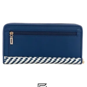 Leather,Wallets,Women wallets Guess Etel SLG Large Zip Around - BLUE Guess