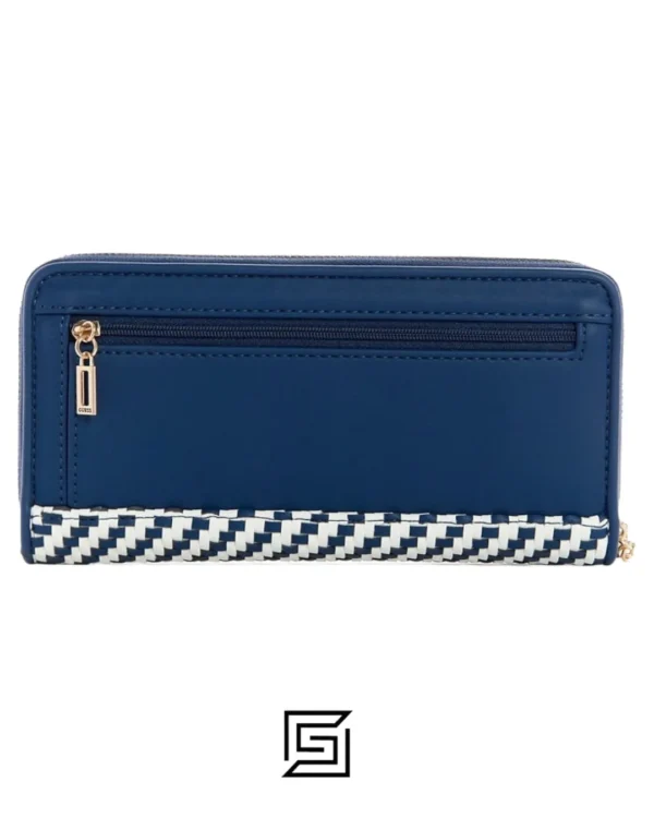 Leather,Wallets,Women wallets Guess Etel SLG Large Zip Around - BLUE Guess
