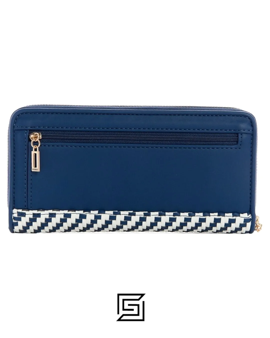 Leather,Wallets,Women wallets Guess Etel SLG Large Zip Around - BLUE Guess