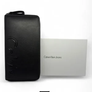 Leather,Wallets,Men Calvin Klein CK EXTRA BIG WALLET LOGO INSIDE LEATHER CALVIN/BLACK Calvin Klein