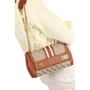 Bags,Leather,Women Guess leather KATEY FLAP SHOULDER BAG JB787019 Guess