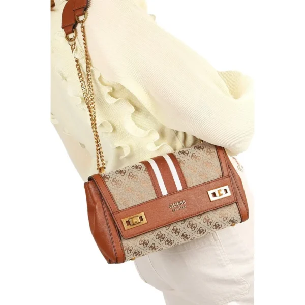 Bags,Leather,Women Guess leather KATEY FLAP SHOULDER BAG JB787019 Guess