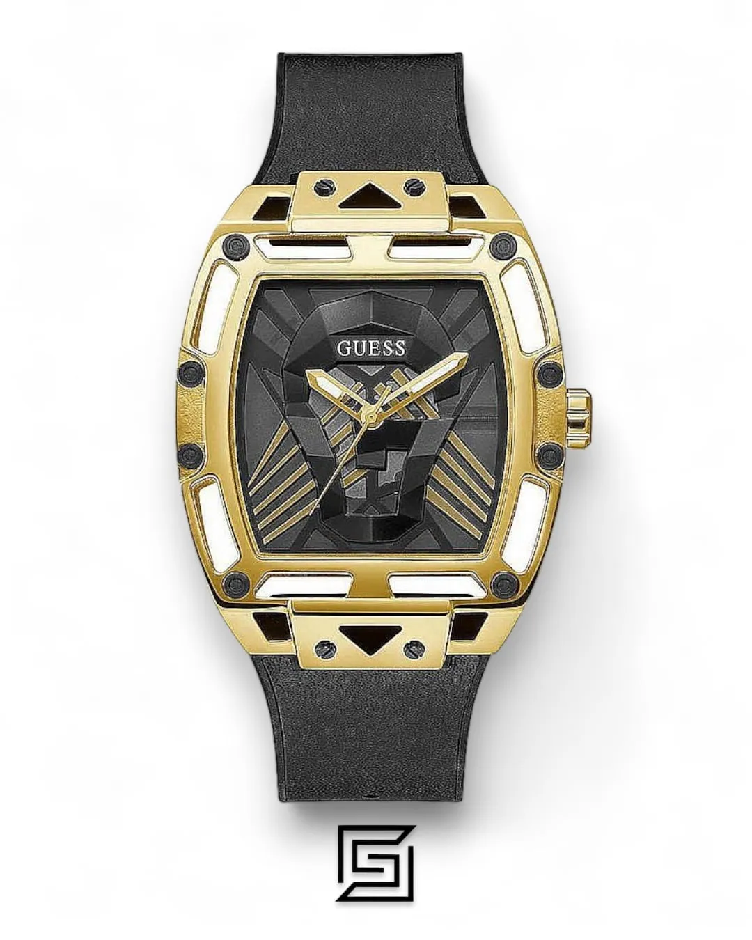 Men,Original Watches original-watches GUESS MENS BLACK GOLD TONE MULTI-FUNCTION WATCH GW0500G1 Guess