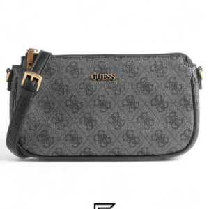 Bags,Leather,Women leather GUESS IZZY Double Pouch Crossbody 2x1 Shoulder Bag and Women's Handbag Guess