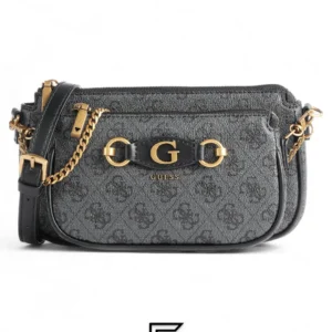 Bags,Leather,Women leather GUESS IZZY Double Pouch Crossbody 2x1 Shoulder Bag and Women's Handbag Guess