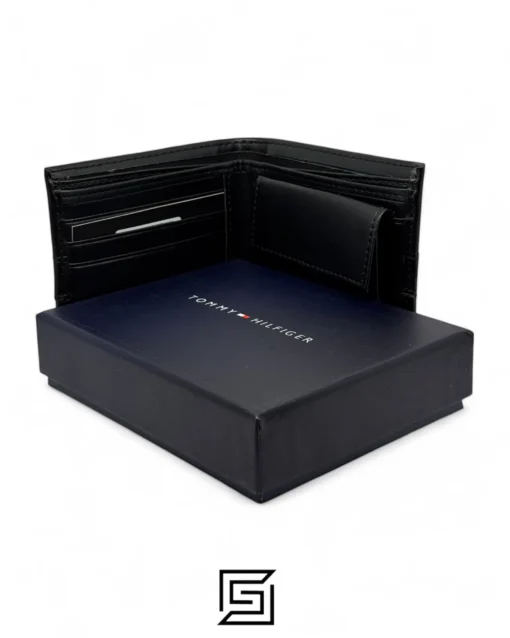 Leather,Wallets,Men Tommy Hilfiger leather TOMMY SINGLE WALLET  LINE HILFIGER LOGO/BLACK Tommy Hilfiger