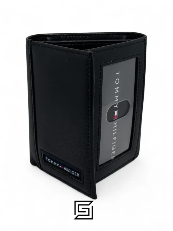 Leather,Wallets,Men Tommy Hilfiger leather HAPPY HOLIDAYS TOMMY SET TRIFOLD WALLET AND MEDAL/BLACK Tommy Hilfiger