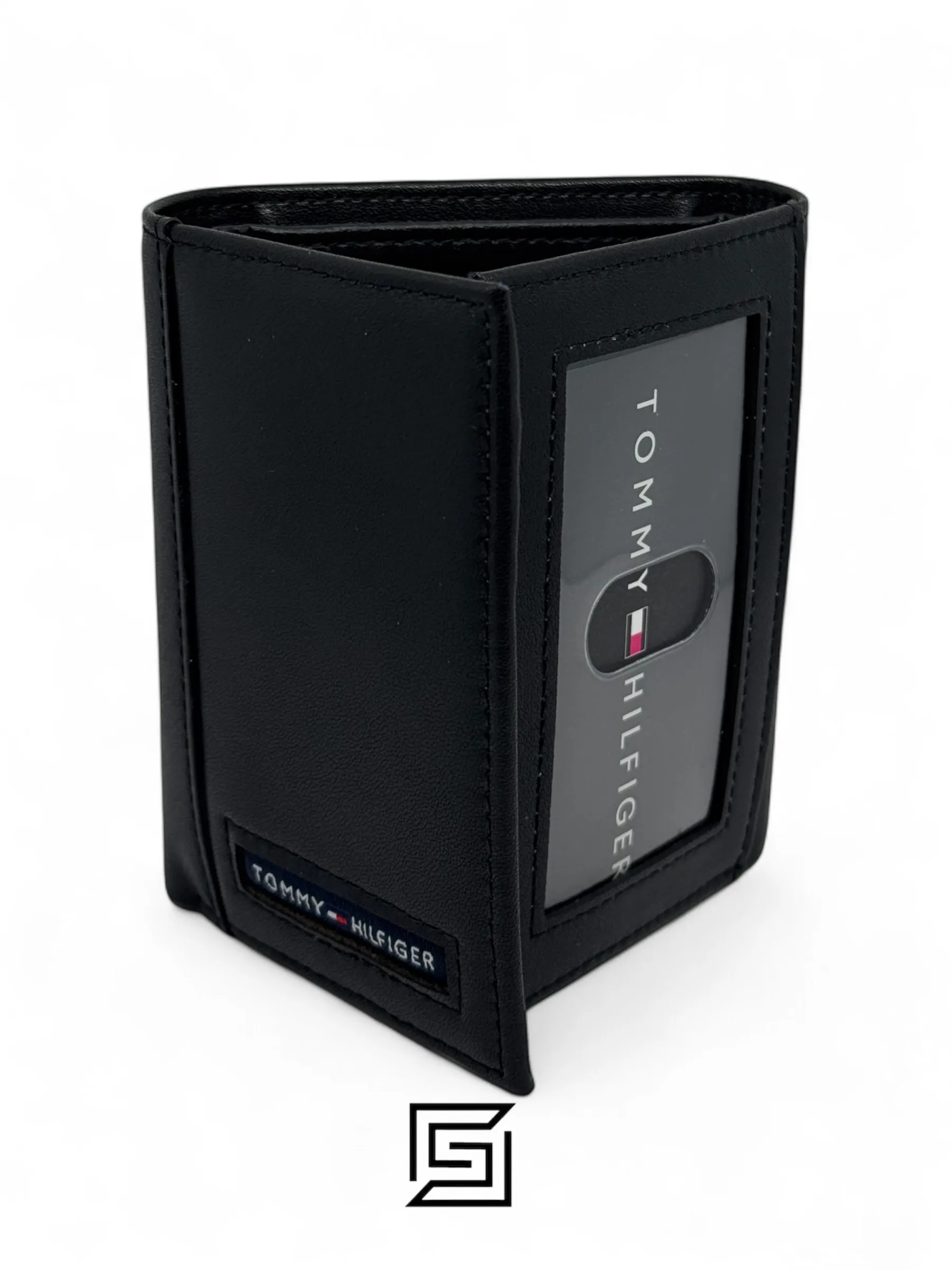 Leather,Wallets,Men Tommy Hilfiger leather HAPPY HOLIDAYS TOMMY SET TRIFOLD WALLET AND MEDAL/BLACK Tommy Hilfiger