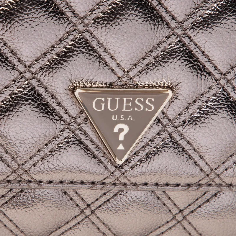 Bags,Leather,Women Guess bags Cessily Quilted Convertible Pewter Cross-Body Bag hwmg76 79210 pewter Guess