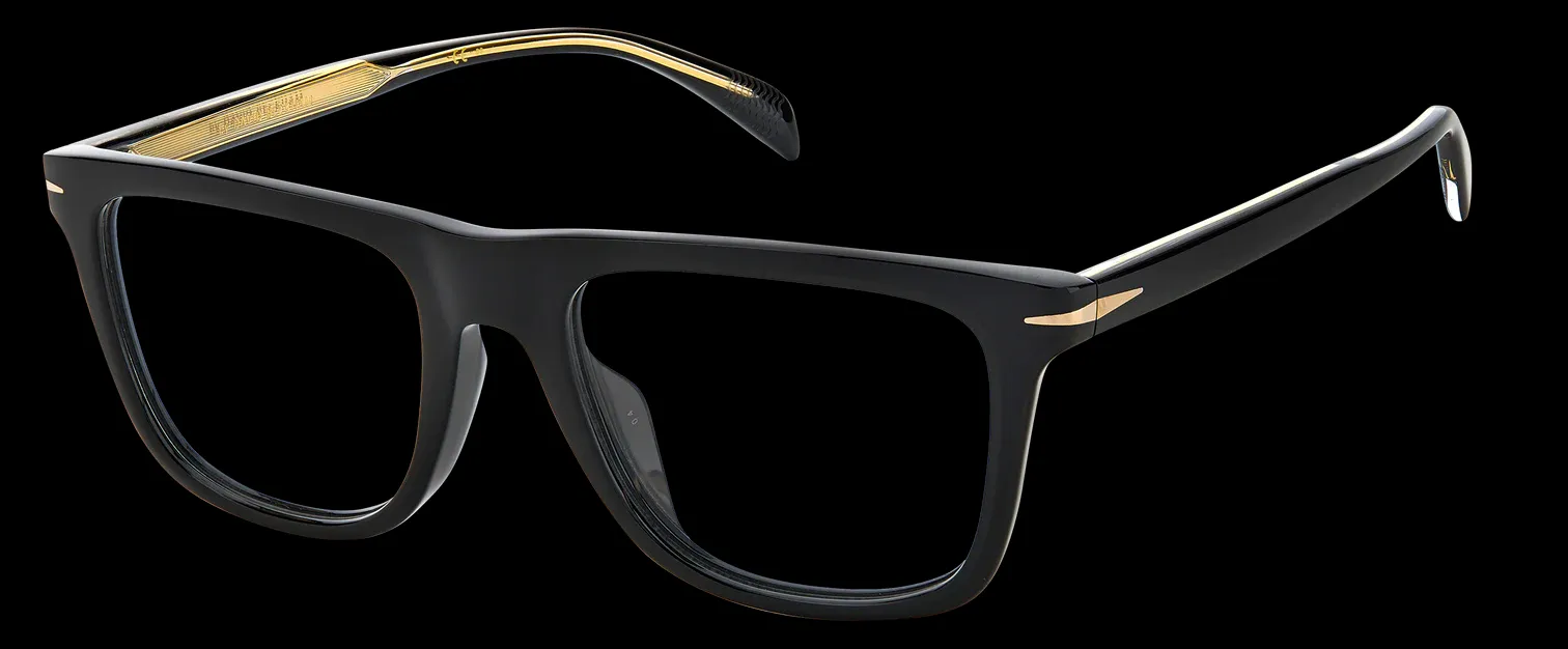 Eyeglasses,Men David Beckham eyeglasses DB 7061/F - Black - Frames David Beckham