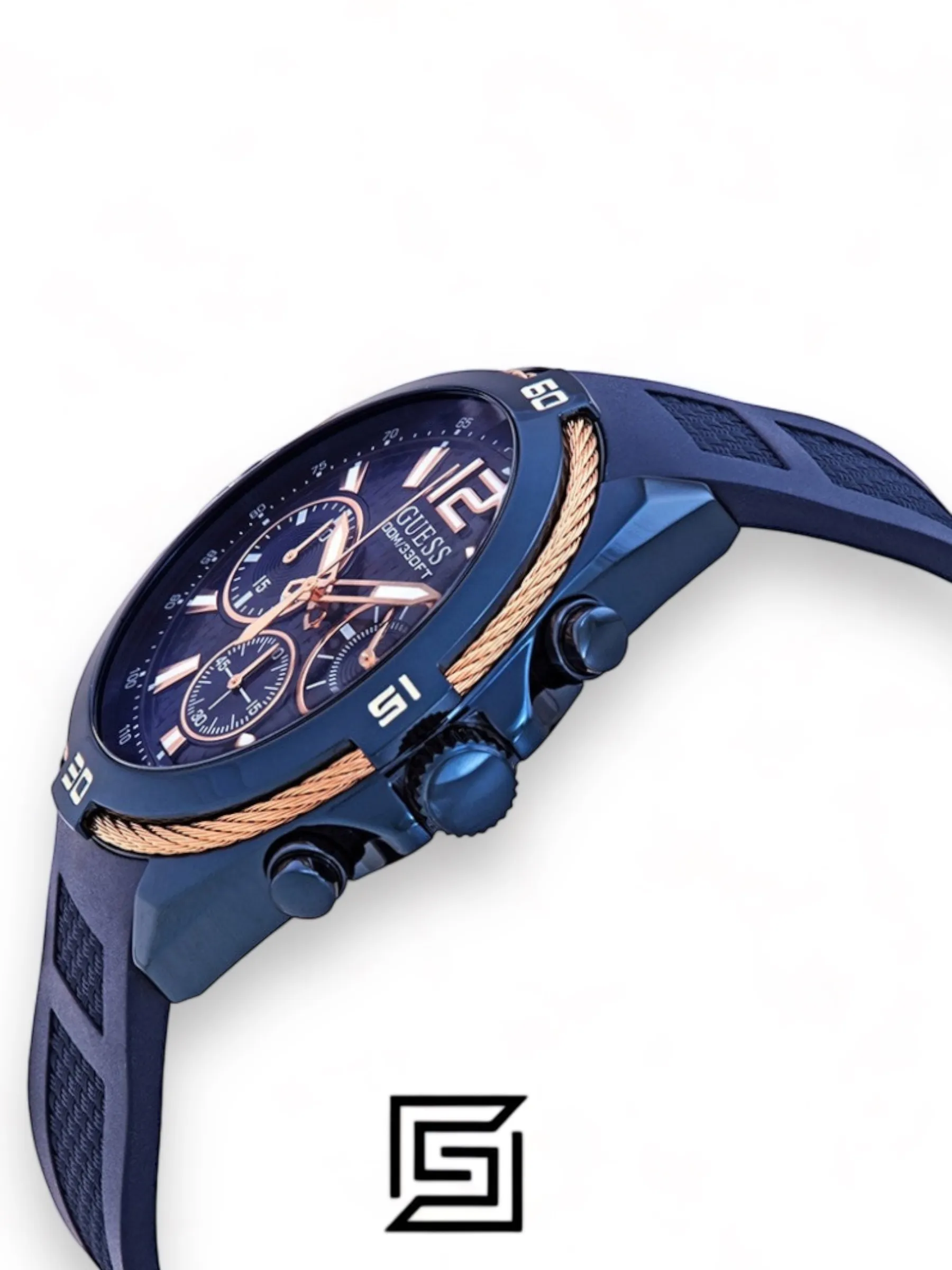 Men,Original Watches original-watches Guess analog Silicone Sport Watch For Men - W1168G4 Guess