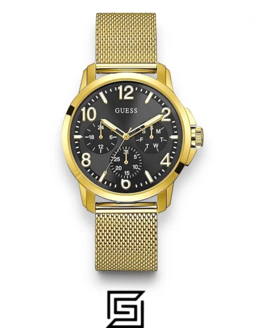 Men,Original Watches original-watches Guess Men'S Black Dial Stainless Steel Band - W1040G3 Guess