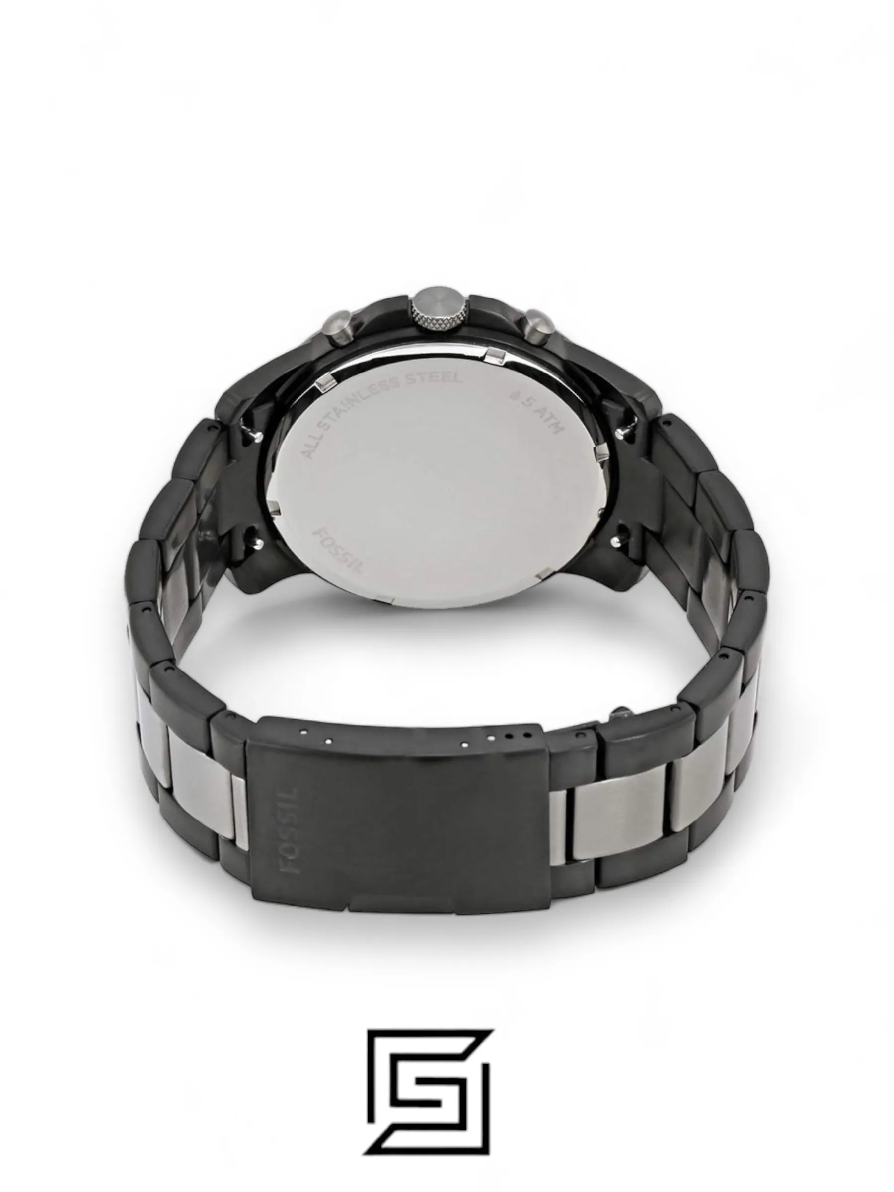 Men,Original Watches watches Fossil Men's Black Dial Stainless Steel Band Watch - FS5269 Fossil