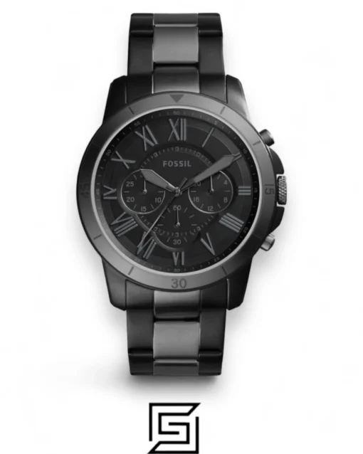 Men,Original Watches watches Fossil Men's Black Dial Stainless Steel Band Watch - FS5269 Fossil